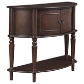 Orleans Furniture - Coaster - Brenda 2-door Demilune Wood Entryway Console Table Brown - 950059